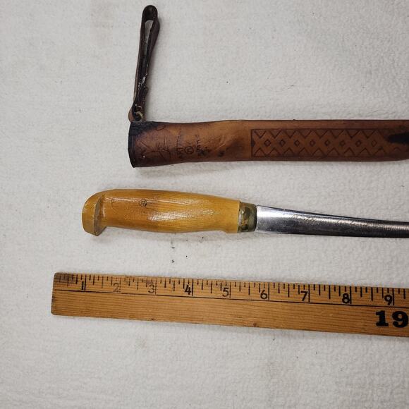 Vintage J Marttiini Knife Antler Sheath Knives Hunting Hunter Filet Outdoors - Picture 6 of 13